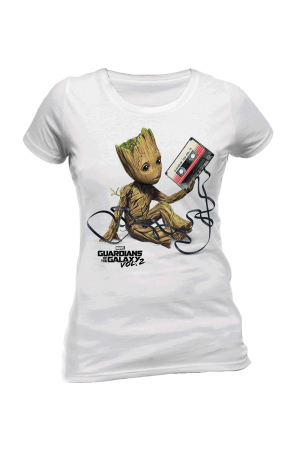 Guardians Of The Galaxy, Groot & Tape Girlie Tee