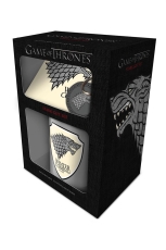 Game Of Thrones, Stark Mug, Coaster &amp; Keychain Set
