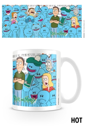 Rick And Morty, Jerry And Mr Meeseeks Heat Change Tasse