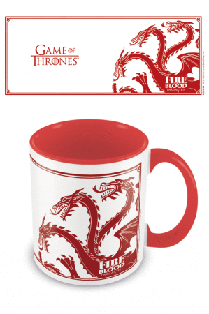 Game Of Thrones, Targaryen Coloured Inner Tasse Schwarz