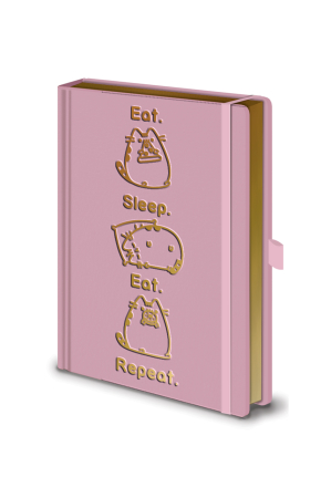 Pusheen, Eat. Sleep. Eat. Repeat. A5 Premium Notizbuch