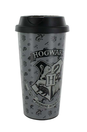 Harry Potter, Hogwarts Coffee To Go Becher Grau