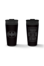 Batman, Straight Outta Gotham Metall Coffee To Go Becher