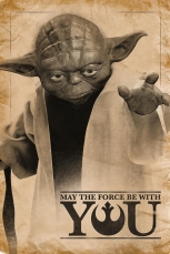 Star Wars - Yoda Möge die Macht mit dir sein  Maxi...