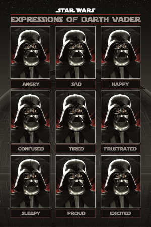 Star Wars, Expressions Of Darth Vader Maxi Poster