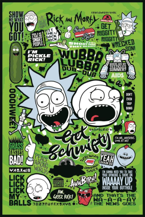 Rick And Morty, Quotes Maxi Poster