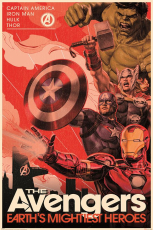 Marvel, Avengers (Golden Age Hero Propaganda) Maxi Poster