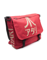 Atari - Dark Red Messenger Bag with Japanes Logo /...
