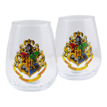 Harry Potter - Hogwarts Crest Glass Set / Gl&auml;serset 2 Stk.