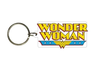 DC Comics - Wonder Woman - Logo Rubber Keychain / Schl&uuml;sselanh&auml;nger