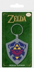 The Legend Of Zelda - Hylian Shield Rubber Keychain /...