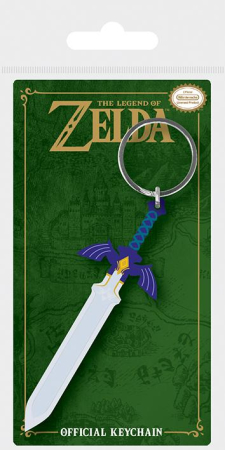 The Legend Of Zelda - Master Sword Rubber Keychain / Schl&uuml;sselanh&auml;nger
