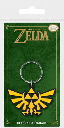 The Legend Of Zelda - Triforce Rubber Keychain / Schl&uuml;sselanh&auml;nger