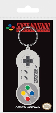 Nintendo - SNES Controller Rubber Keychain / Schl&uuml;sselanh&auml;nger