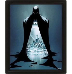 Batman - Gotham Protector - Framed 3D Picture / gerahmtes 3D Bild