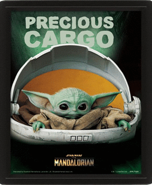 The Mandalorian - Precious Cargo gerahmtes 3D Bild