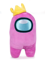 Among Us - Pink Crown Plush / Pink Krone Pl&uuml;sch 30 cm