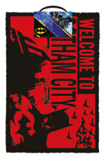 Batman - Red Welcome To Gotham Doormat / Fu&szlig;matte
