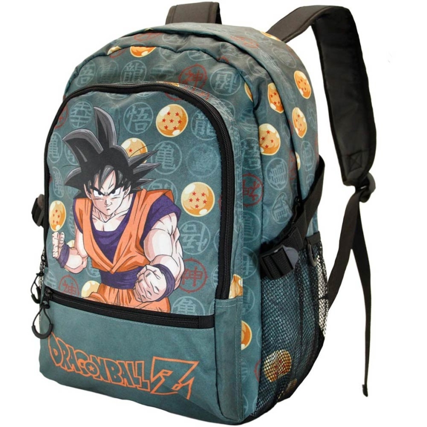 Dragon Ball Punch Kleiner 3D-Rucksack Für Vorschulkinder, Blau, Mit Netztaschen