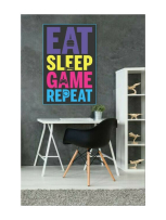Eat, Sleep, Game Repeat (Gaming) Maxi Poster