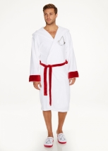 Assasins Creed -  Assasin White Bath Robe/Bademantel Logo...