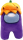 Among Us - Plush Buddies Purple / Lila With Pumpkin Hat 22cm