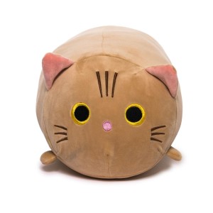 Kenji Plüschtier - Yabu Round Cat Brown
