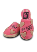 Birds of Prey - Harley Quinn Cosy Hearts Pink Mule Slippers