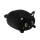 Cushion, Mochi Katze Plüsch schwarz 35cm