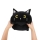 Cushion, Mochi Katze Plüsch schwarz 35cm