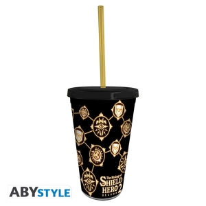The Rising of the Shield Hero - Symbole Becher mit Strohhalm