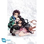 Demon Slayer - Tanjiro & Nezuko im Schnee Maxi Poster