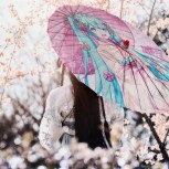 Hatsune Miku - Hatsune Miku Japanischer Sonnenschirm