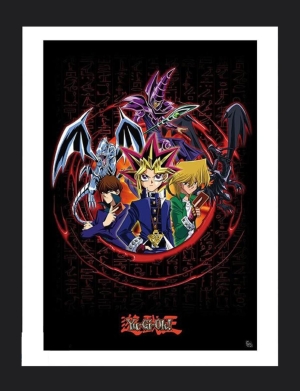 YU-GI-OH! - Joey Yugi Kaiba gerahmtes Bild