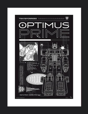 Transformers - Optimus Schema gerahmtes Bild