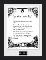 Death Note - Death Note gerahmtes Bild