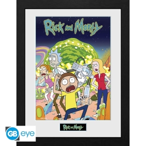 Rick and Morty - Charaktere gerahmtes Bild