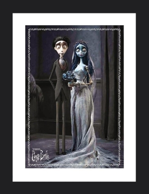 Corpse Bride - Emily & Victor gerahmtes Bild