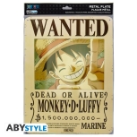 One Piece - Gesucht: Monkey D. Ruffy Neue Welt Metallplatte