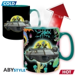Rick & Morty - Raumschiff thermoeffekt Tasse