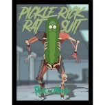 Rick & Morty - Gurken-Rick gerahmtes Bild