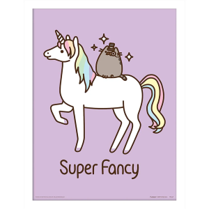 Pusheen - Super Fancy gerahmtes Bild