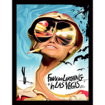Fear and Loathing in Las Vegas - Filmplakat gerahmtes Bild