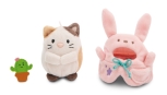 Nici, Angy Katze mit Kaktus und Hasenkostüm Plüschtier in Geschenkbox 10cm