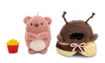 Nici, Nomo Bär mit Pommes und Bienenkostüm in Geschenkbox 10cm