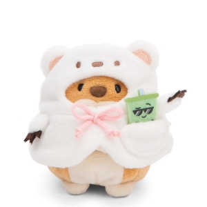 Nici, Hiro Hund mit Bubble Tea und Eisbärenkostüm in Geschenkbox 10cm