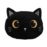 Cushion, Mochi Katze heizbar Plüsch schwarz