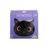 Cushion, Mochi Katze heizbar Plüsch schwarz