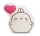 Nici, Molang - Molang mit Herzballon Plüschkissen