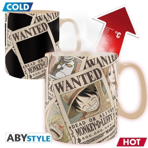 One Piece - Gesucht thermoeffekt Tasse